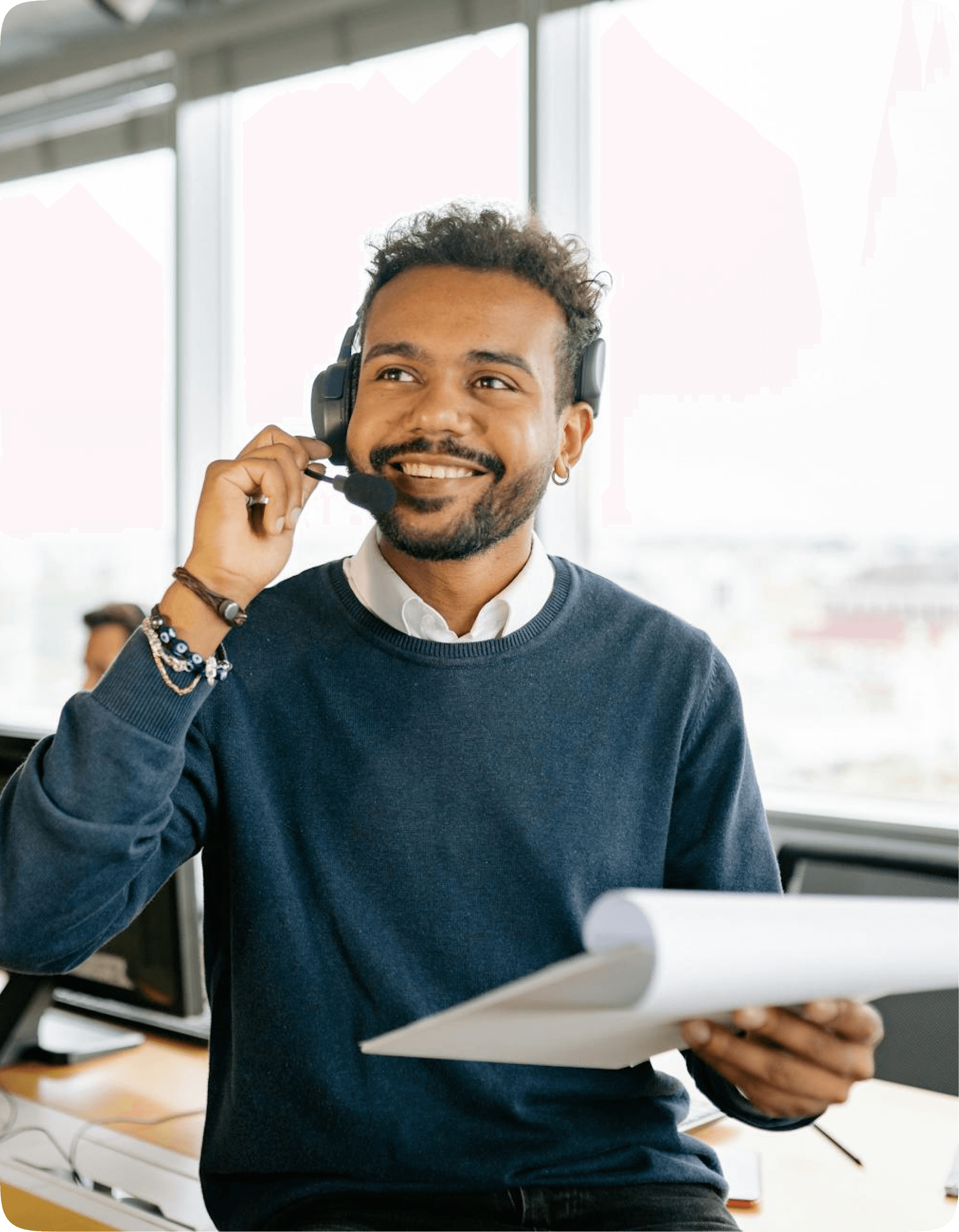 Whipcare customer support representative ready to help drivers in Nigeria