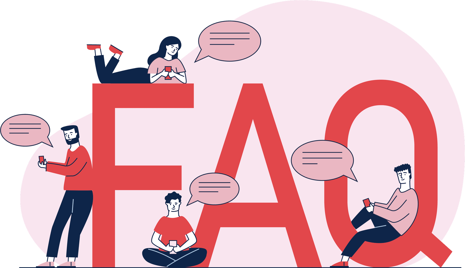Illustration of people using Whipcare to find vehicle service answers